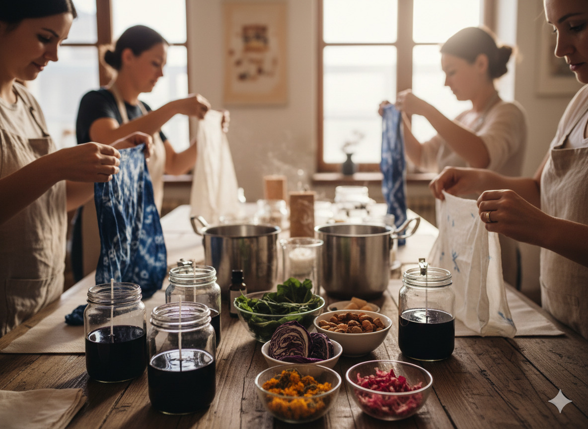 Natural dye and fabric workshop